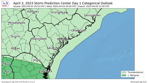 Nws Alerts For Anyone On Twitter Spc Issues Day Marginal Convective