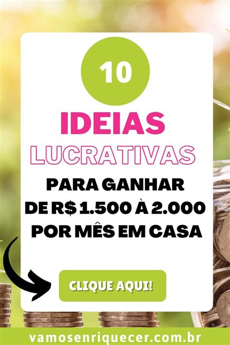 Ideias Lucrativas Para Trabalhar Em Casa Artofit