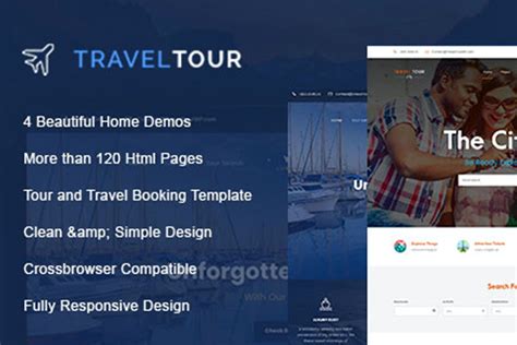 Travel Tour - Travel, Tour HTML Template- Download for Wordpress