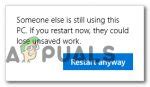 How To Fix Someone Else Is Using This PC Error On Windows