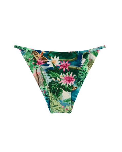 Braguita Brasile A De Bikini Cheeky Verde Tropical Bottom Amazonia Cheeky Fixa Marca Rio De Sol