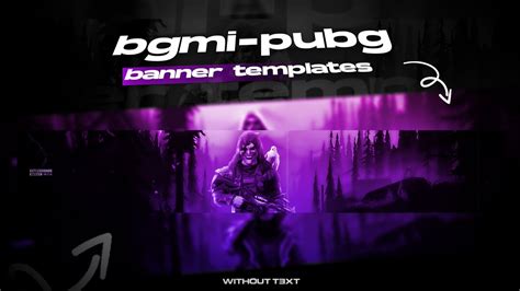 Top Gaming Banner Template No Text Bgmi Pubg Banner Template