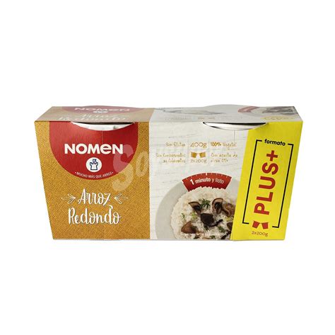 Nomen Arroz Redondo Para Microondas Nomen Sin Gluten Pack De Unidades