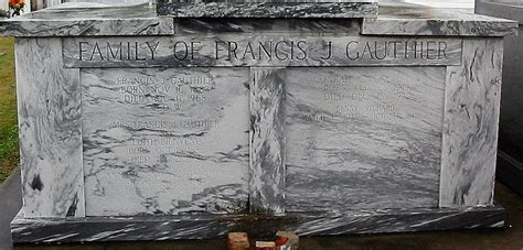 Francis J Gauthier M Morial Find A Grave