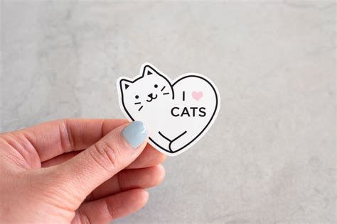 Matte Cat Stickers Loaf Cat Chonk Cat Chonker Chonky Etsy