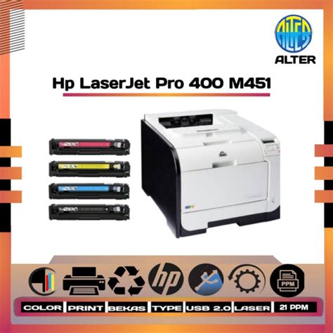 Jual Hp Laserjet Pro 400 Color M451dn Shopee Indonesia