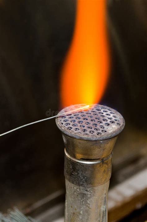 Bunsen burner flame stock image. Image of bunsen, fire - 24180939