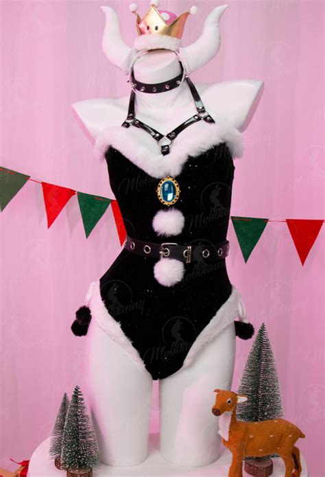 Hime Derivative Sexy Lingerie Set Christmas Furry Bodysuit With Headwear Glvoes Stockings
