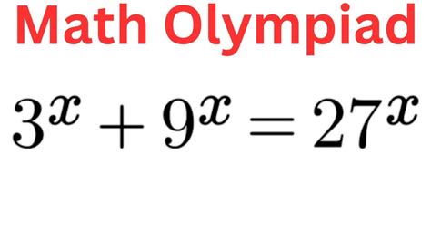 Can You Solve This Math Olympiad Problem How To Solve Exponent