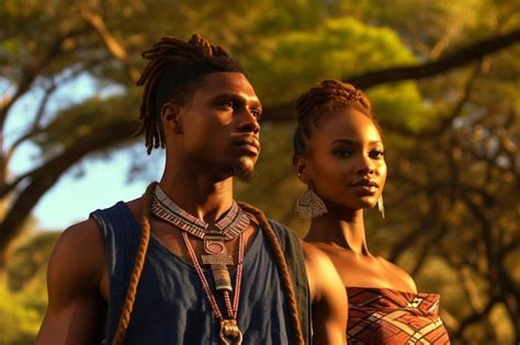Premium AI Image | African Allegory black life photo