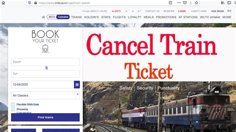 How To Cancel Irctc Train Ticket Cancel Booked Train Ticket Ticket