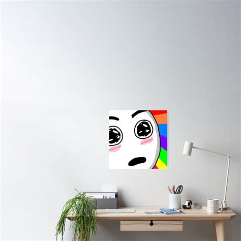 "Wow meme face" Poster for Sale by Nathan26 | Redbubble