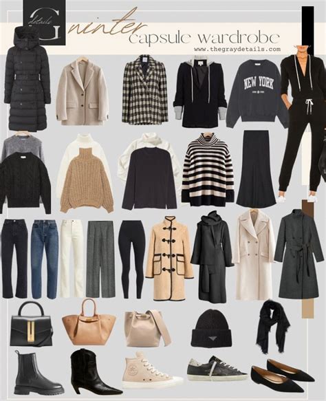 Neutral Winter Capsule Wardrobe 2023 The Gray Details