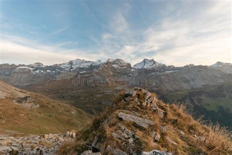 Mountain Scenery Seen From The Balmer Graetli Region At The Klausenpass