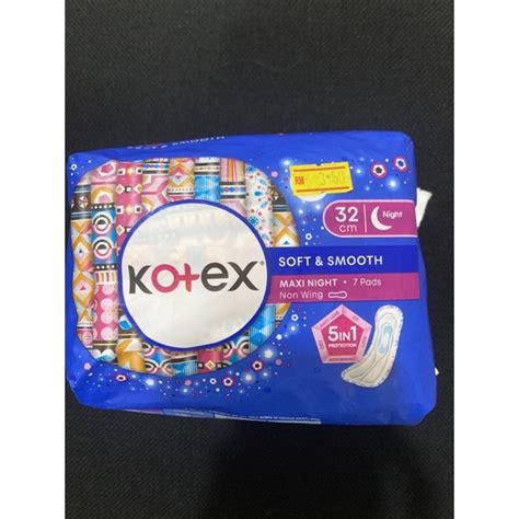 Kotex Soft Smooth Maxi Night Non Wing Pads 32cm 7 Pads Shopee