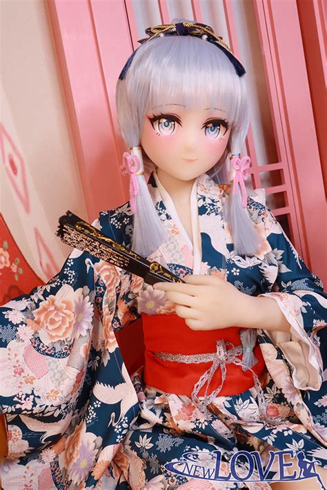 Silver Hair Anime Kimono Girl Cm B Cup Sex Doll