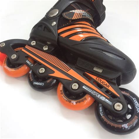 COUGAR INLINE SKATE SEPATU RODA MZS68FB-BLACK/ORANGE (SZ.38-41) - MG Sports & Music