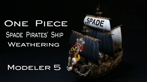 One Piece Anime Ship Spade Pirates Ship Model Kit Grand Ship Collection