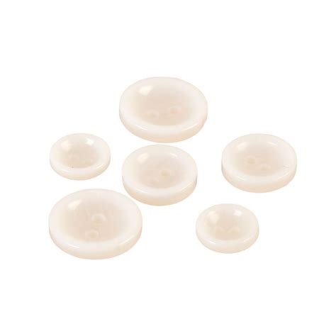 Lot De 3 Boutons Ronds 2 Trous Blanc 12mm Boutons Customisation