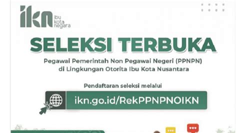 Lowongan Kerja Ppnpn Di Ibu Kota Negara Pegawai Pemerintah Non