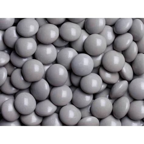 Milk Chocolate Gems Silver Grey 2lb Bag Candy Warehouse