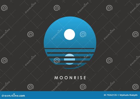 Moon Logo Design. Creative . Night . Full . Stock Vector - Illustration ...