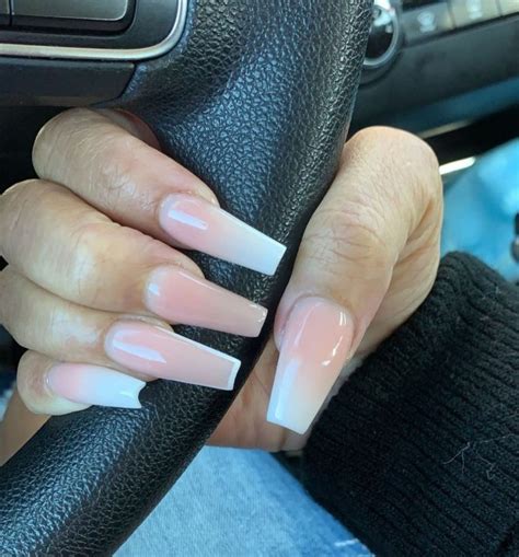 Nude Acrylic Nail Art Designs Ombre Nude Nails
