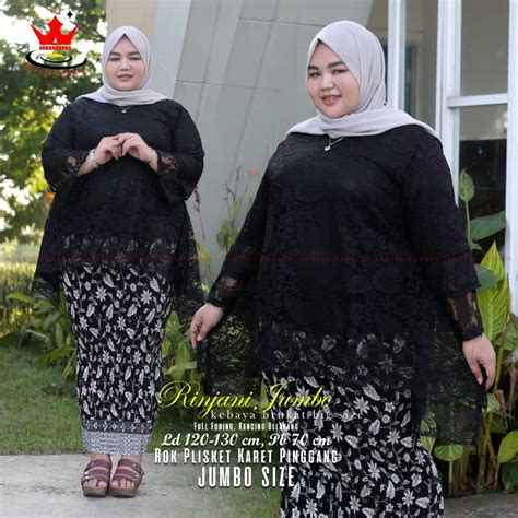 Brocade Kebaya Suits Modern Jumbo Rinjani Kebaya Sets Batik Pleated