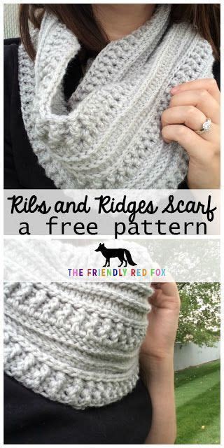 The Ribs And Ridges Scarf Free Crochet Pattern Crochet Scarves