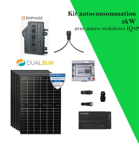 Kit Autoconsommation W Monophas Dualsun Enphase Iq P Va