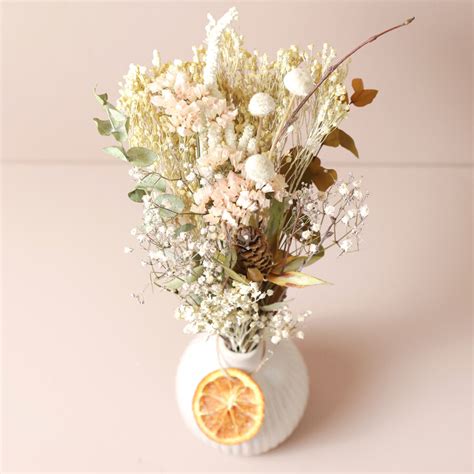 Gingerbread Dried Flower Posy Home Decor Lisa Angel