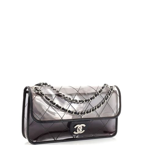 Chanel Naked Flap Bag Quilted PVC For Sale At 1stDibs