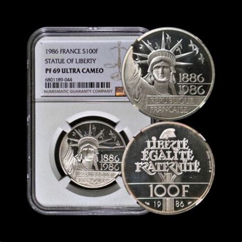 France Francs Silver Ngc Pf Statue Of Liberty