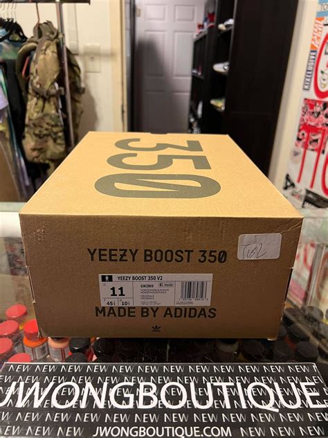 2021 Adidas Yeezy Boost 350 V2 Mono Ice Men Box Only Jwong Boutique