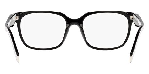 Prada PR 17ZV 1AB1O1 54 Black White Black Eyeglasses