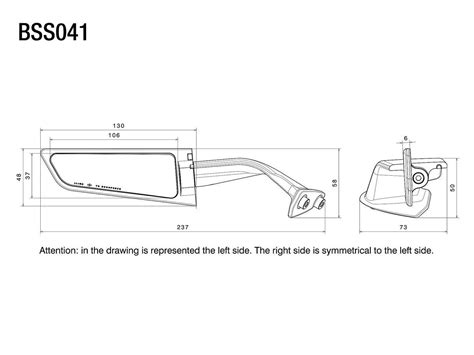 Bss Rizoma Pair Rear View Mirror Stealth Not Approved Yamaha T Max