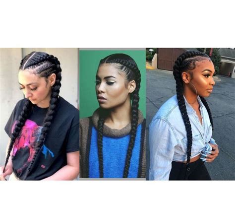 25 Stunning Two Cornrow Braid Hairstyles And Haircuts Fabbon