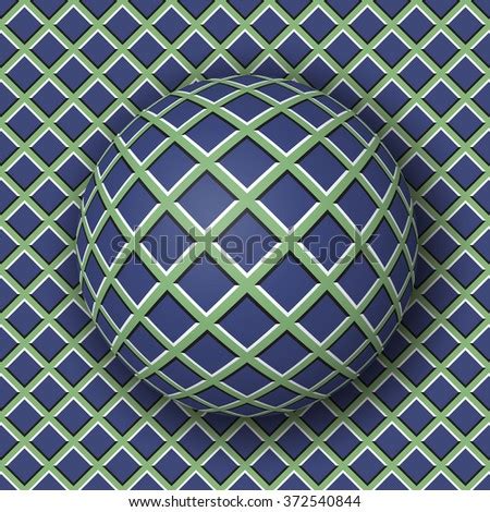 Abstract Blue Checkered Optical Illusion Backdrop Vector | Download ...