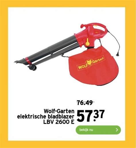 Wolf Garten Elektrische Bladblazer LBV 2600 E Aanbieding Bij GAMMA