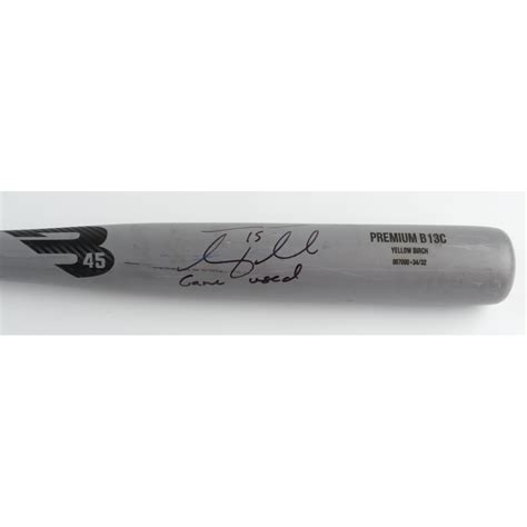 Tim Tebow Signed Game Used B Baseball Bat Inscribed Game Used