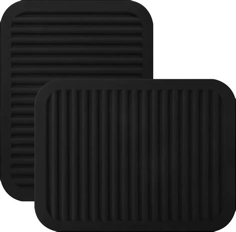 Trivets For Hot Pots And Pans Large Black Silicone Trivets Multi Purpose Silicone Mat For