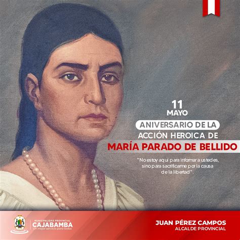 Aniversario de la acción heroica de María Parado de Bellido Campañas