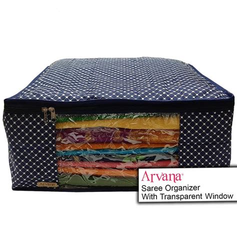 Cotton Saree Cover Set For Wardrobe Organizer Saree Bags For Drawer