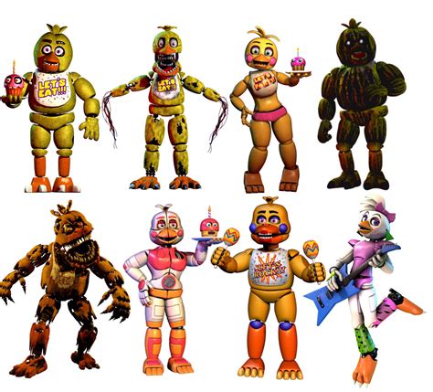 Evolution of Chica | Five Nights at Freddy's | Know Your Meme