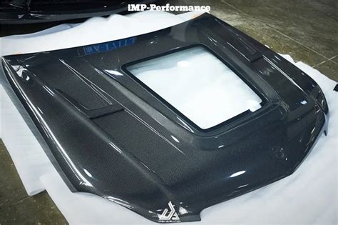 Imp Performence Style Carbon Fiber Transparent Hood Fit Mercedesbenz