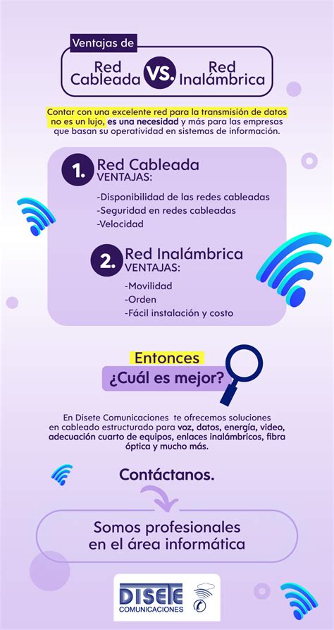 Ventajas de red cableada vs red inalámbrica Disete