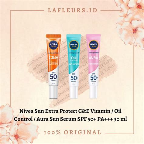 Jual Nivea Sun Extra Protect Sun Serum Sunscreen Aura C E Oil