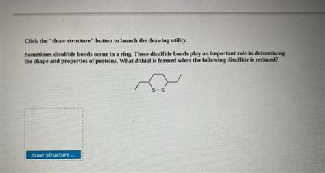 Solved Click The Draw Structure Button To Launch The Chegg