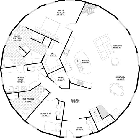 A Cool Round Home Floor Plan Part 1 Deltec Homes Floorplan Gallery Round Floorplans Custom