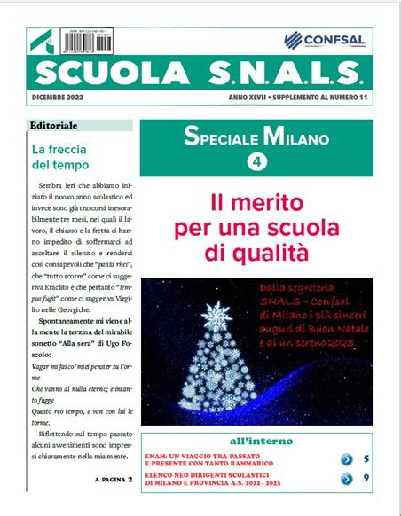 Speciale Milano Snals Segreteria Provinciale Milano